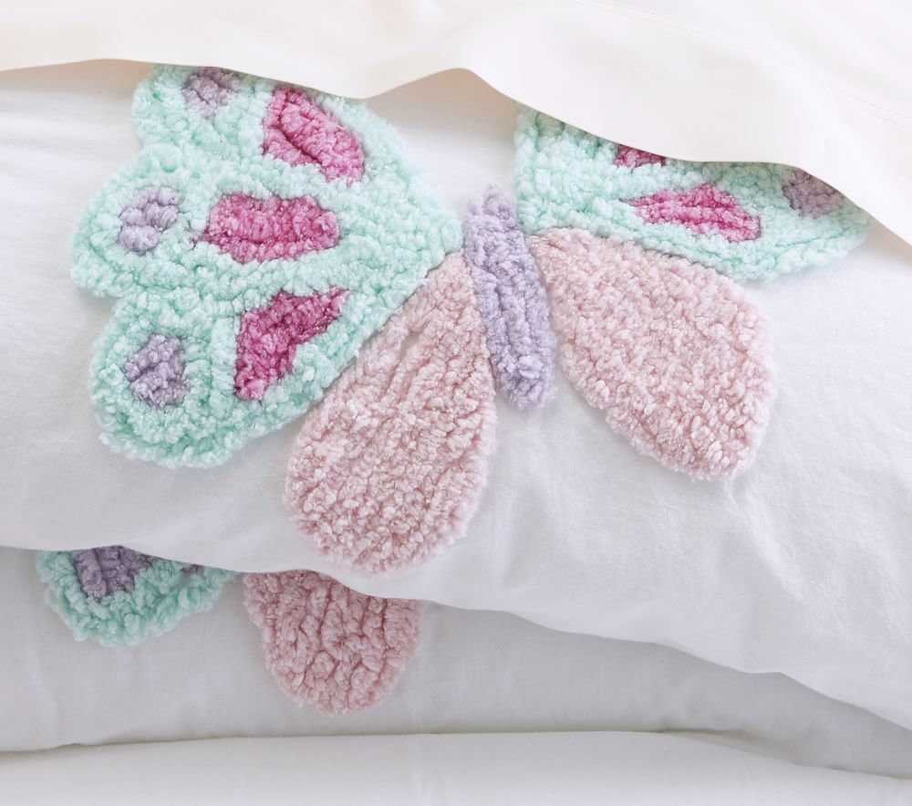 Pottery barn butterfly pillow outlet